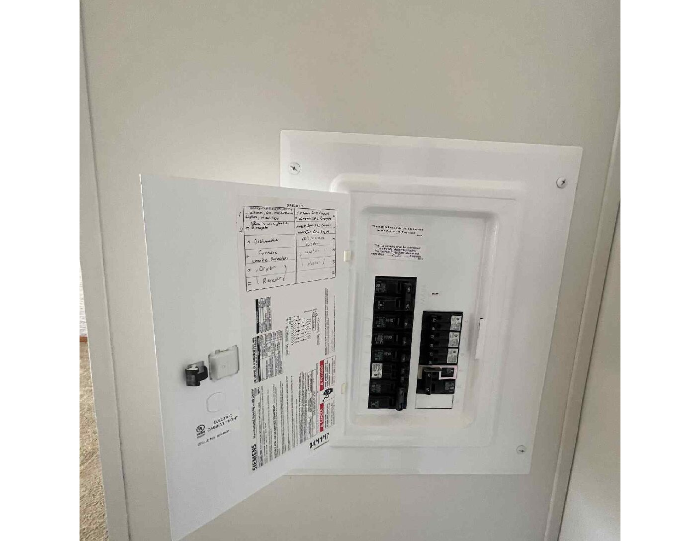 breaker panel in house